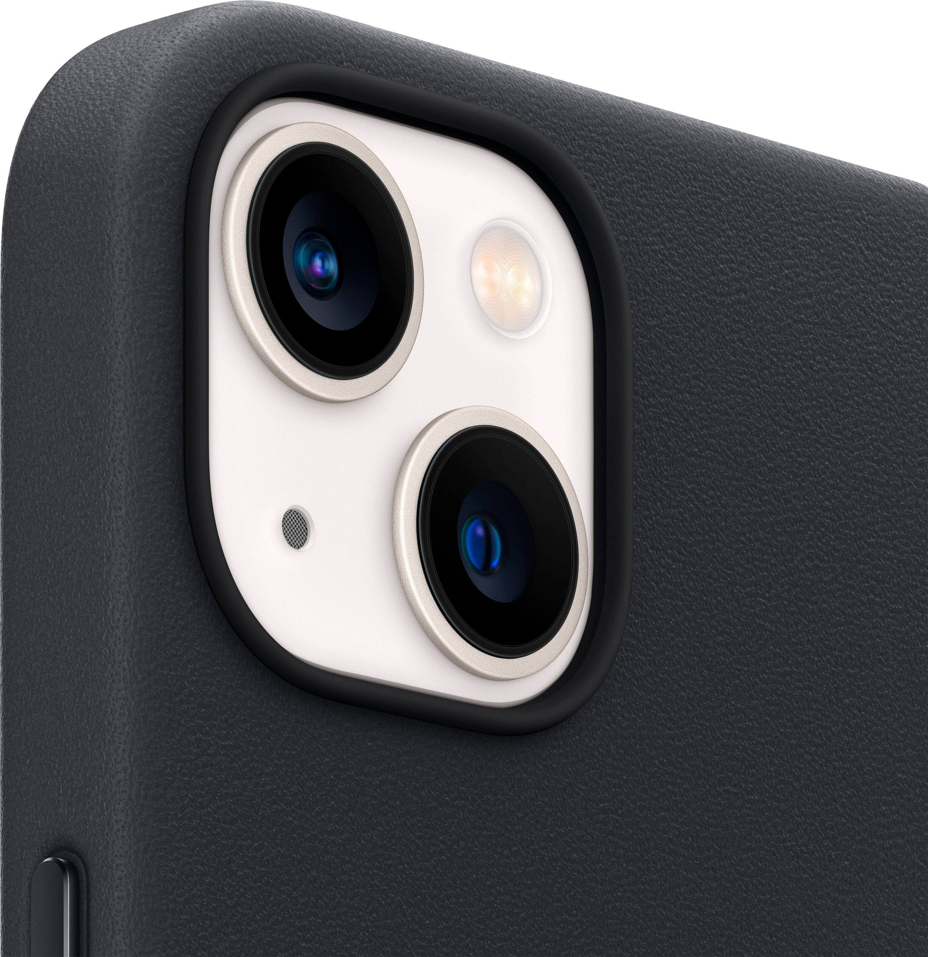 Alt View 12. Apple - iPhone 13 Leather Case with MagSafe - Midnight.