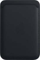 Apple - iPhone Leather Wallet with MagSafe - Midnight - Front_Zoom