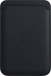 Apple - iPhone Leather Wallet with MagSafe - Midnight - Front_Zoom