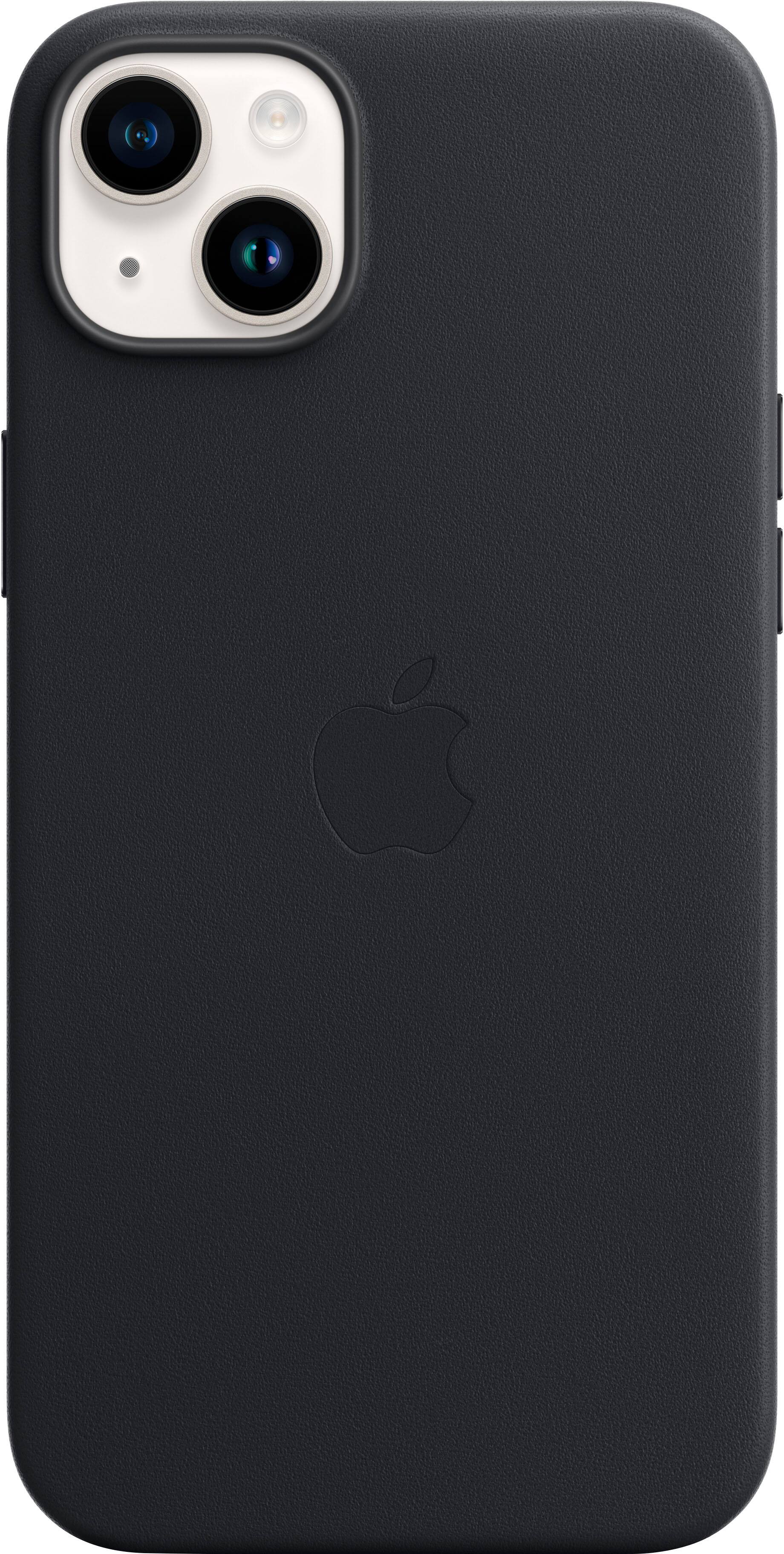 Alt View 1. Apple - iPhone 14 Plus Leather Case with MagSafe - Midnight.