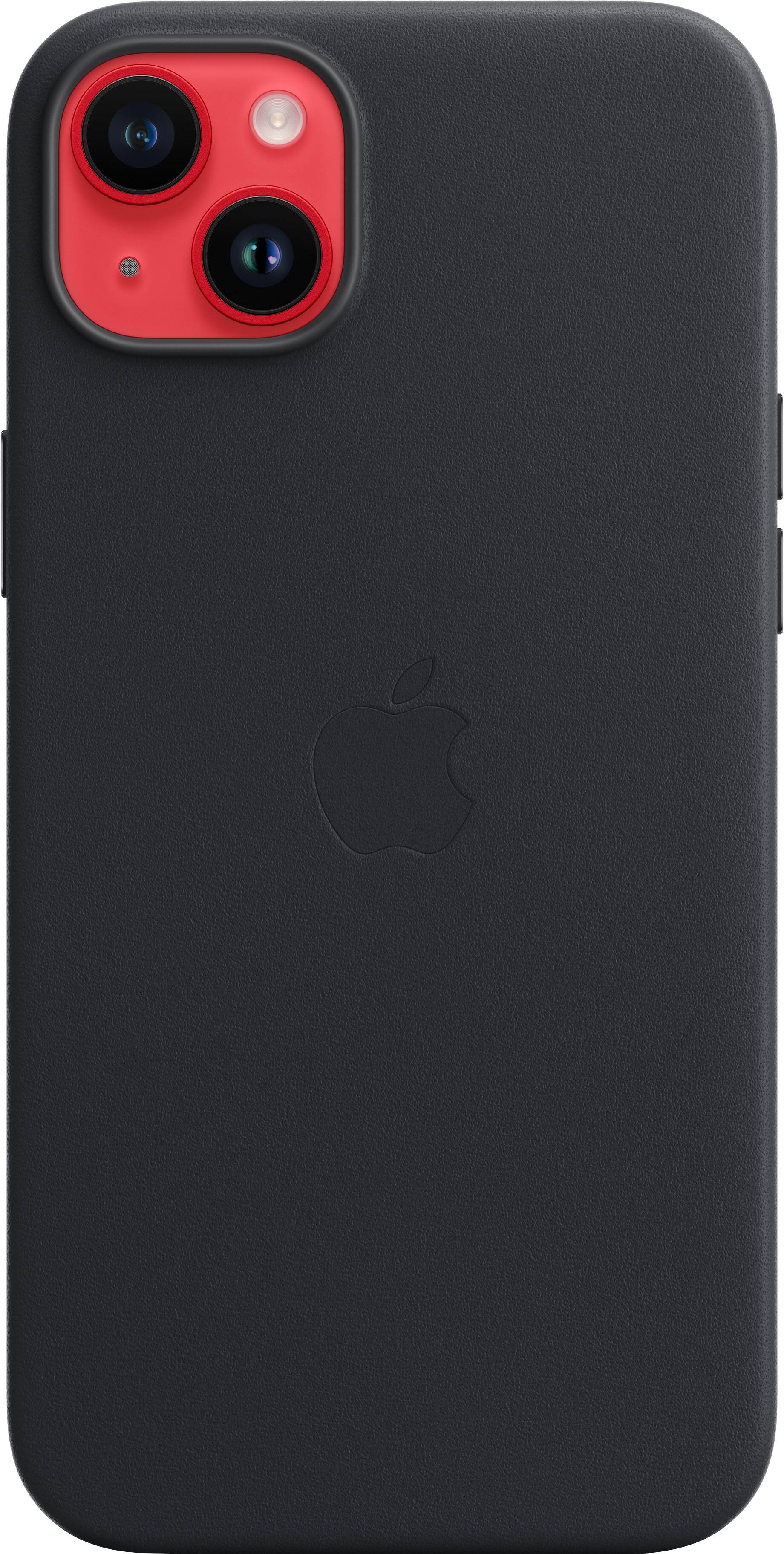Alt View 2. Apple - iPhone 14 Plus Leather Case with MagSafe - Midnight.