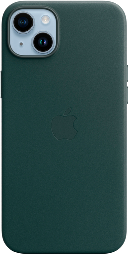 Apple - iPhone 14 Plus Leather Case with MagSafe - Forest Green