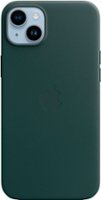 Apple - iPhone 14 Plus Leather Case with MagSafe - Forest Green - Front_Zoom