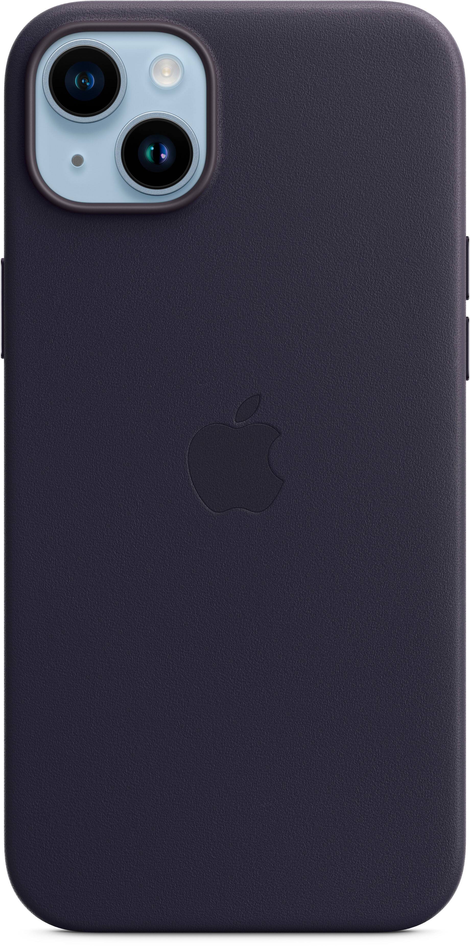 iphone 14 plus leather case with magsafe ink