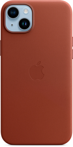 

Apple - iPhone 14 Plus Leather Case with MagSafe - Umber