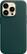 Angle. Apple - iPhone 14 Pro Leather Case with MagSafe - Forest Green.