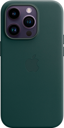 

Apple - iPhone 14 Pro Leather Case with MagSafe - Forest Green