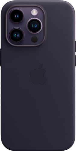 

Apple - iPhone 14 Pro Leather Case with MagSafe - Ink