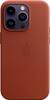 Apple - iPhone 14 Pro Leather Case with MagSafe - Umber-Front_Standard