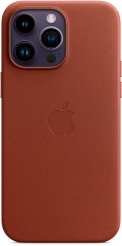 

Apple - iPhone 14 Pro Max Leather Case with MagSafe - Umber