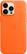 Angle. Apple - iPhone 14 Pro Max Leather Case with MagSafe - Orange.