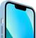 Angle. Apple - iPhone 13 Silicone Case with MagSafe - Blue Fog.