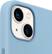 Left. Apple - iPhone 13 Silicone Case with MagSafe - Blue Fog.