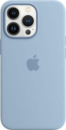 Apple - iPhone 13 Pro Silicone Case with MagSafe - Blue Fog