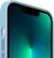 Angle. Apple - iPhone 13 Pro Max Silicone Case with MagSafe - Blue Fog.