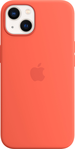 Apple - iPhone 13 Silicone Case with MagSafe - Nectarine