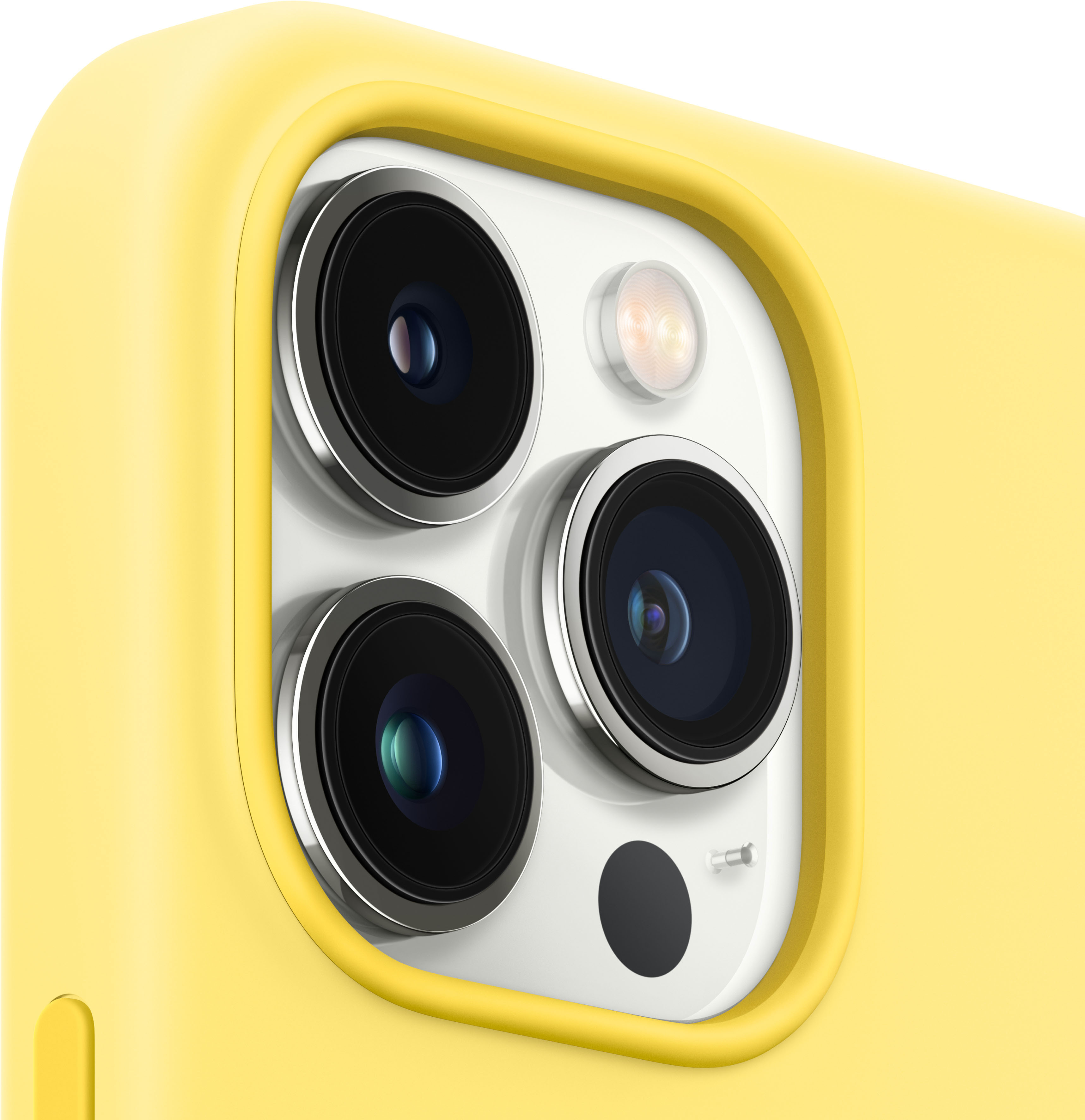 Best Buy: Apple iPhone 13 Pro Max Silicone Case with MagSafe Lemon 