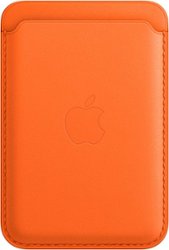 Apple - iPhone Leather Wallet with MagSafe - Orange - Front_Zoom
