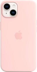 Apple - iPhone 14 Silicone Case with MagSafe - Chalk Pink - Alt_View_Zoom_1