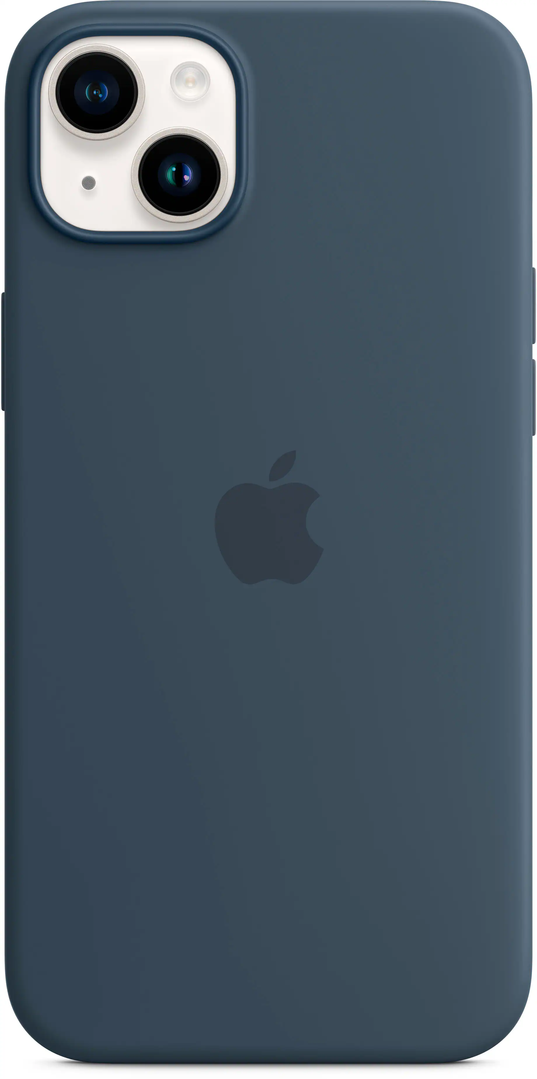 Alt View 1. Apple - iPhone 14 Plus Silicone Case with MagSafe - Storm Blue.