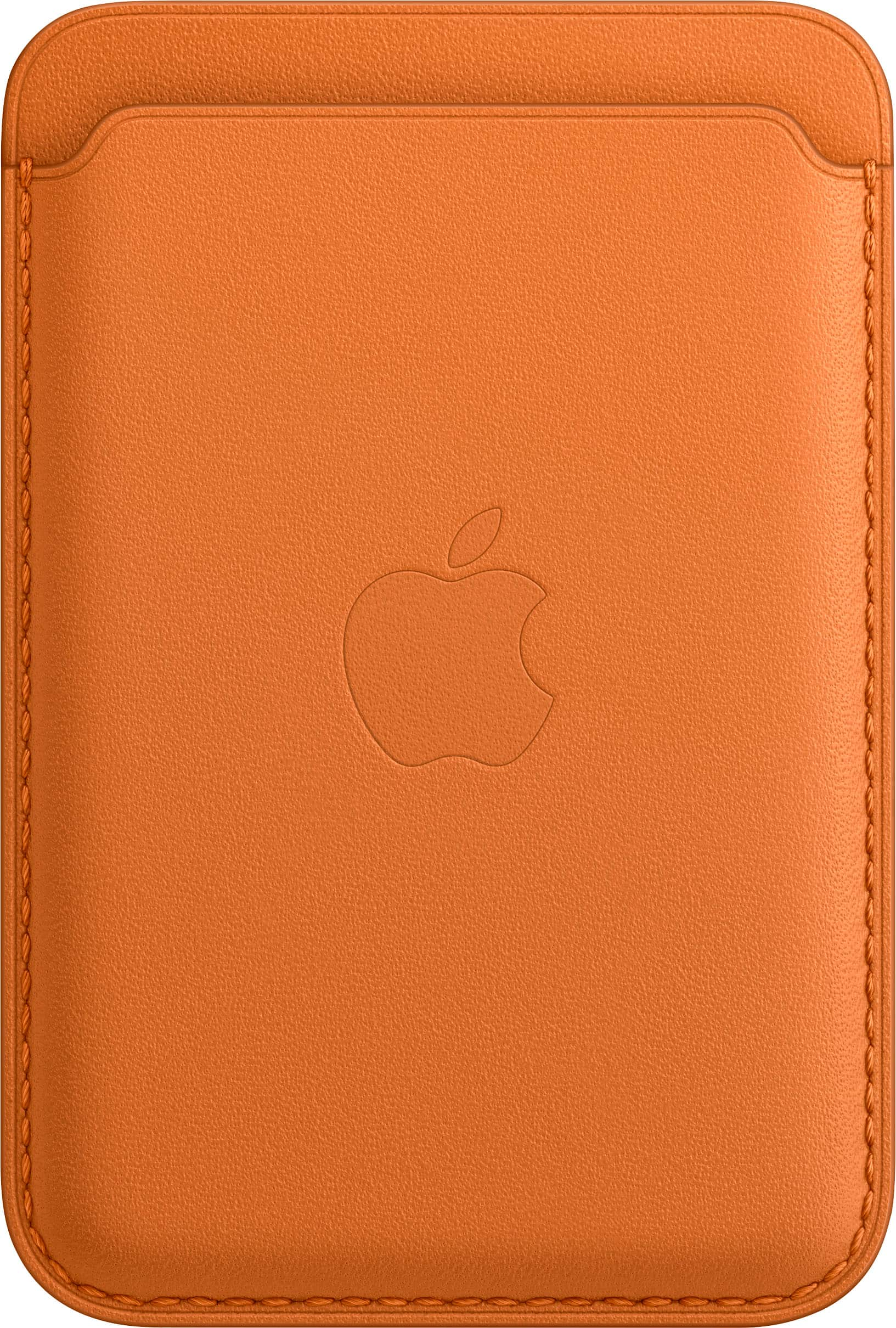 orange leather wallet