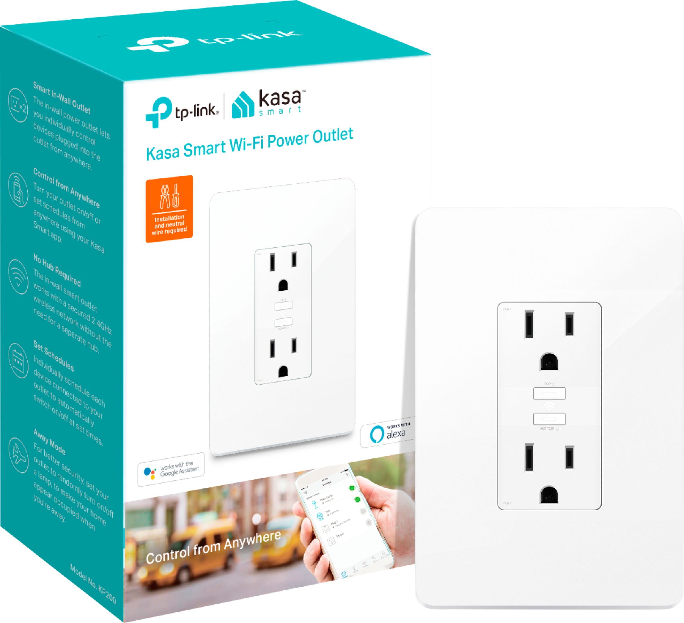 Best Buy: TP-Link Wi-Fi Smart Plug with Energy Monitoring (2-Pack) White  HS110KIT