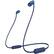 Front. Sony - WI-C310 Wireless In-Ear Headphones - Blue.