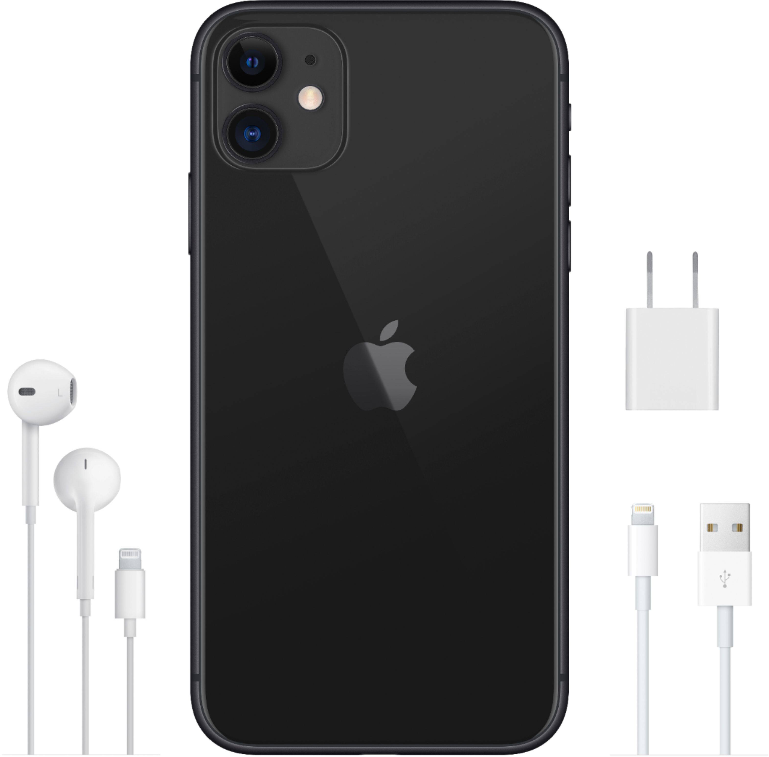 Alt View 16. Apple - iPhone 11 64GB - Black.