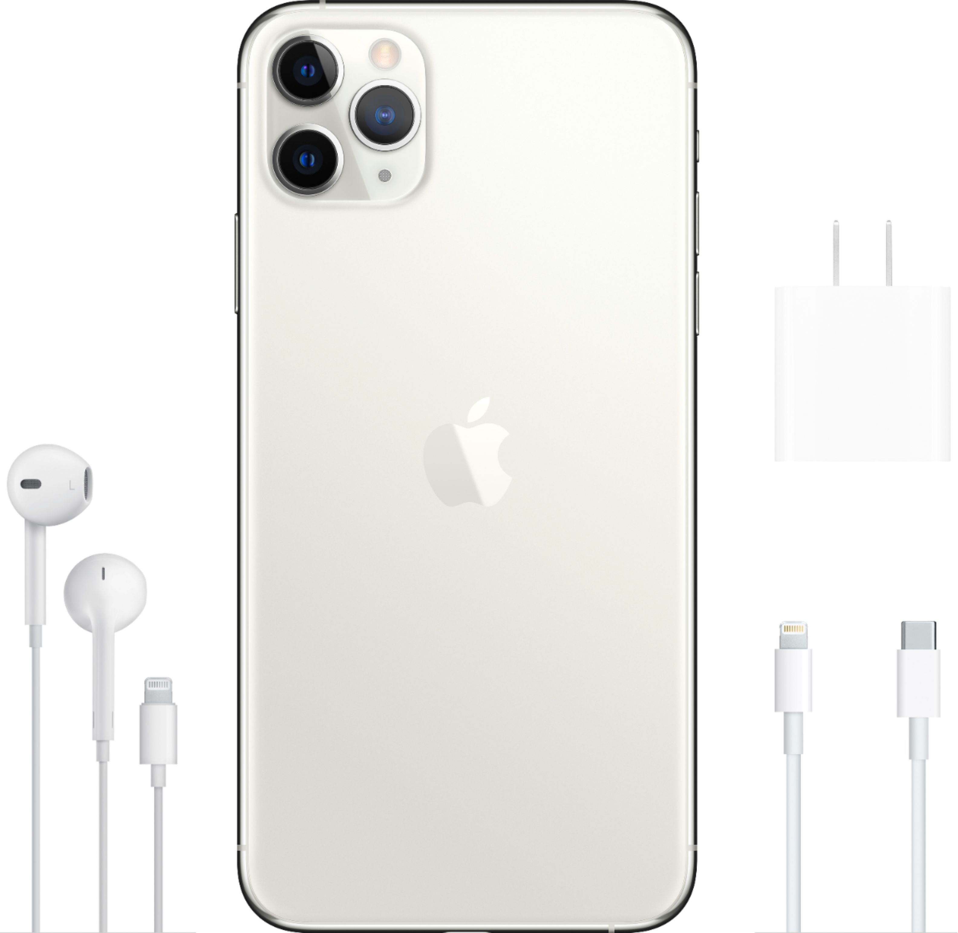 Best Buy: Apple iPhone 11 Pro Max 256GB Silver (Verizon) MWH52LL/A