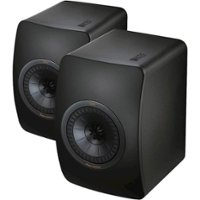 KEF - LS50 5-1/4" 2-Way Studio Monitors (Pair) - Matte Black - Left_Zoom