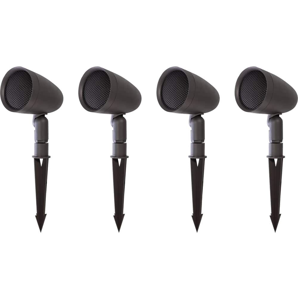 Front. Sonance - SGS 4 SAT PACK - Garden Series 3-1/2" 2-Way Outdoor Satellite Speaker (4-Pack) - Dark Brown.