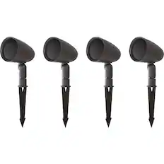 Front. Sonance - SGS 4 SAT PACK - Garden Series 3-1/2" 2-Way Outdoor Satellite Speaker (4-Pack) - Dark Brown.