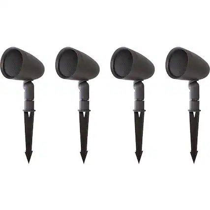 Front. Sonance - SGS 4 SAT PACK - Garden Series 3-1/2" 2-Way Outdoor Satellite Speaker (4-Pack) - Dark Brown.