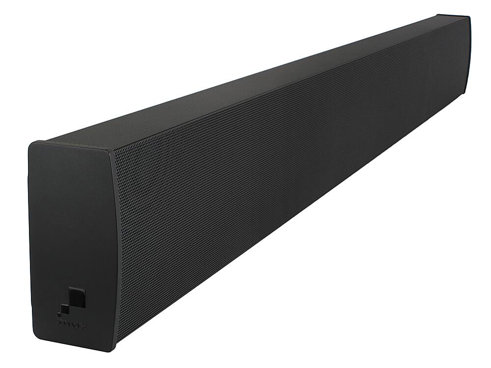 Left View: Sonance - SB46-85 - 3.0-Channel Soundbar Fixed Width for 85" Display (Each) - Black