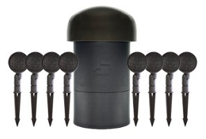 Sonance - Garden Series 8.1-Ch. Outdoor Speaker System with In-Ground Subwoofer - Dark Brown/Black - Front_Zoom