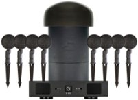 Sonance - SGS 8.1 SYSTEM W/SR 2-125 AMP - Garden Series 8.1-Ch. Outdoor Speaker System with 2-Ch. Amplifier (Each) - Dark Brown/Black - Front_Zoom
