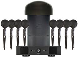 Sonance - SGS 8.1 SYSTEM W/SR 2-125 AMP - Garden Series 8.1-Ch. Outdoor Speaker System with 2-Ch. Amplifier (Each) - Dark Brown/Black - Front_Zoom