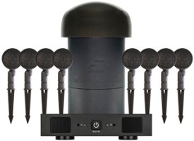 Sonance - SGS 8.1 SYSTEM W/SR 2-125 AMP Garden Series 8.1-Ch. Outdoor Speaker System with 2-Ch. Amplifier (Each) - Dark Brown/Black - Front_Zoom