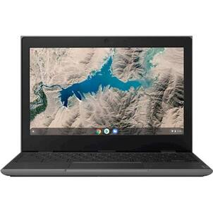 Lenovo - 100e 11.6" Chromebook - MediaTek MT8173C - 4GB Memory - 32GB eMMC Flash Memory - Black - Larger Front