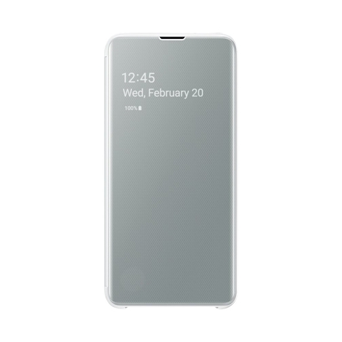 Samsung - S-View Flip Cover Case for Galaxy S10e - White was $59.99 now $33.99 (43.0% off)