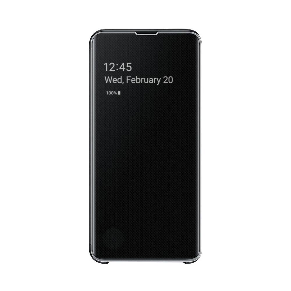 Angle. Samsung - S-View Flip Cover Case for Galaxy S10e - Black.