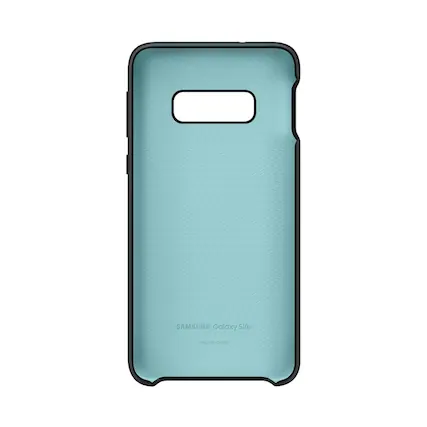 Angle. Samsung - Silicone Cover Case for Galaxy S10e, S10e (Unlocked) and S10e Enterprise Edition - Black.