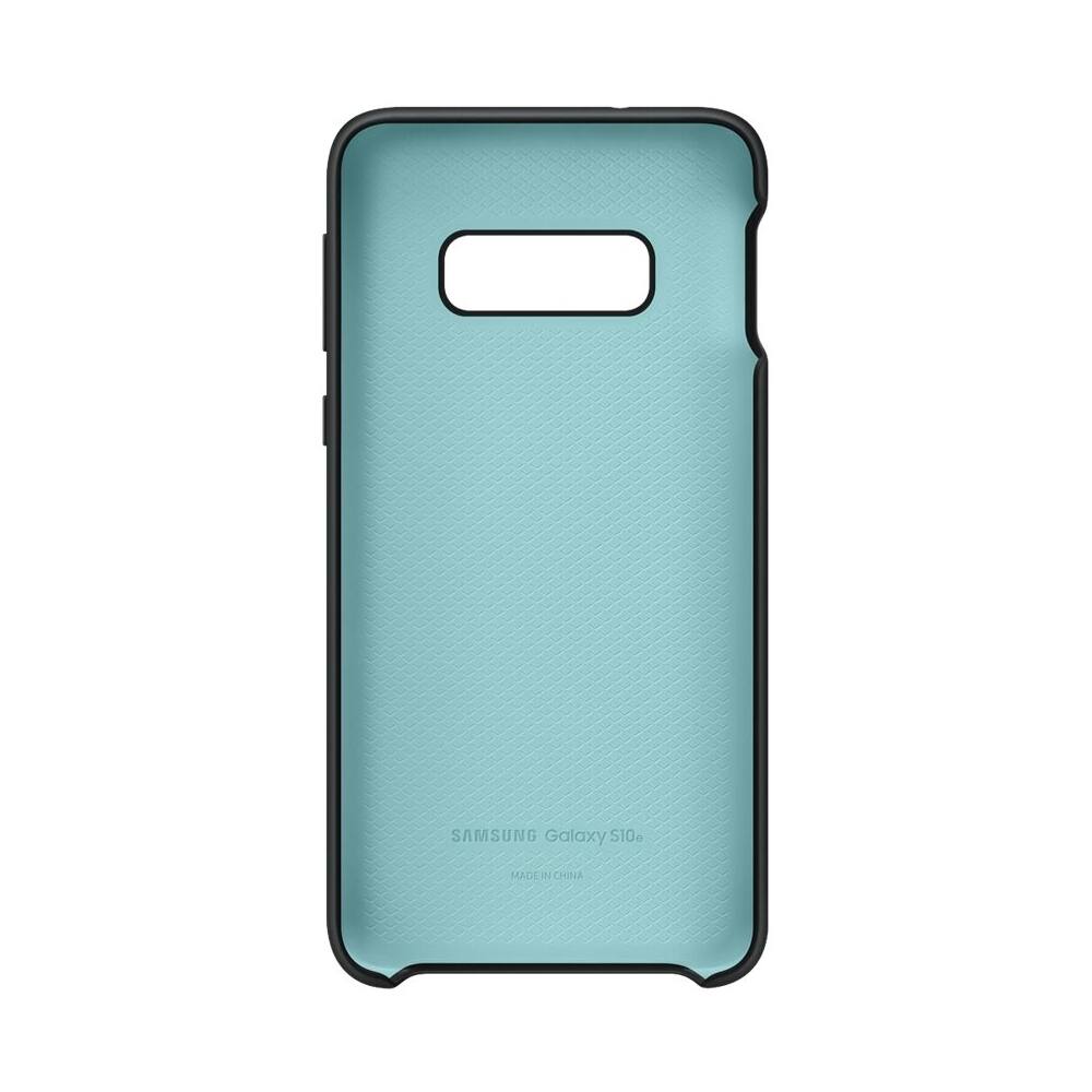 Angle. Samsung - Silicone Cover Case for Galaxy S10e, S10e (Unlocked) and S10e Enterprise Edition - Black.
