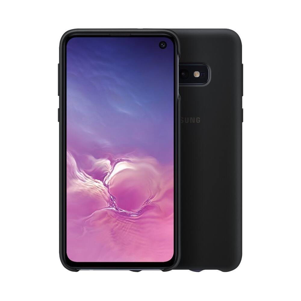Alt View 12. Samsung - Silicone Cover Case for Galaxy S10e, S10e (Unlocked) and S10e Enterprise Edition - Black.