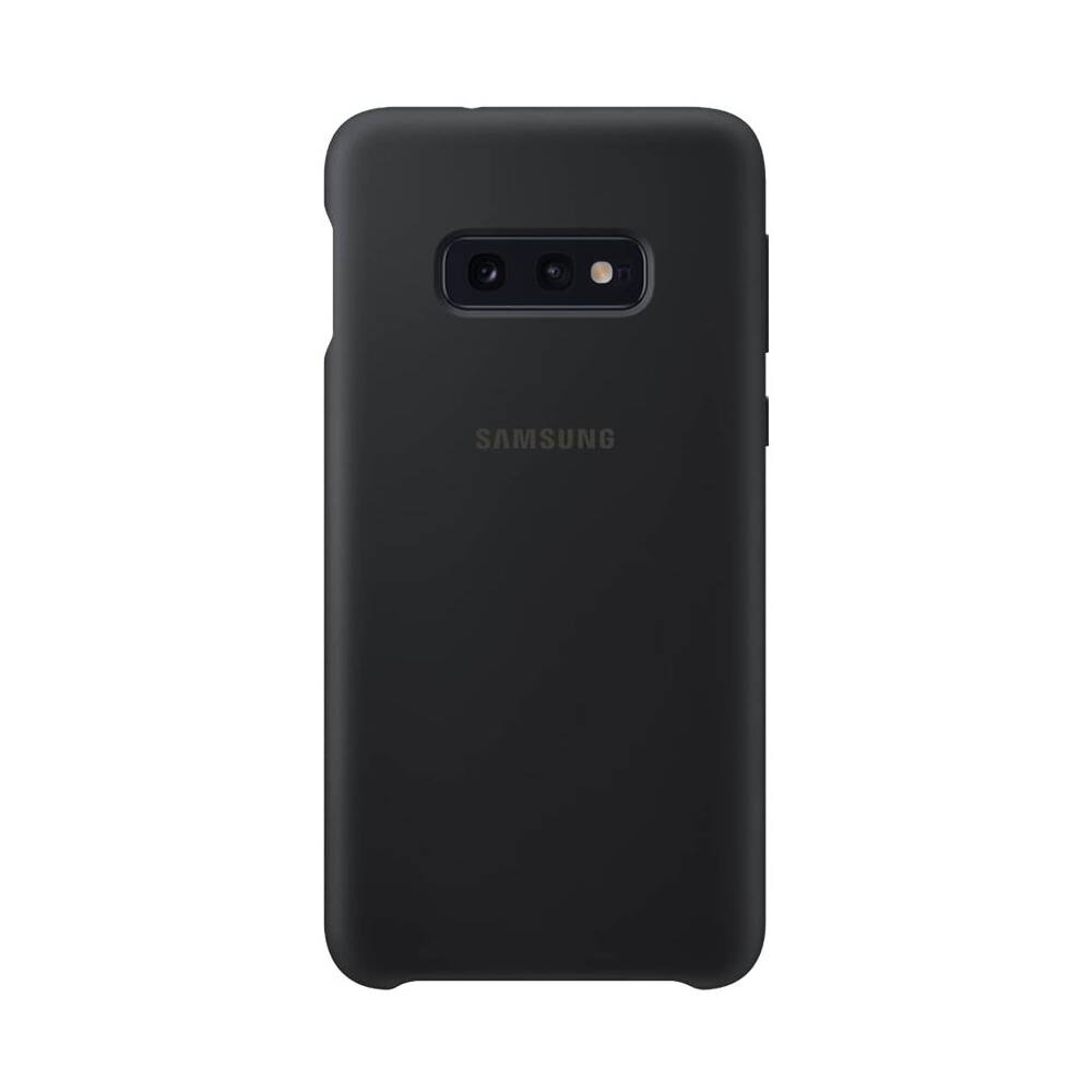 Alt View 13. Samsung - Silicone Cover Case for Galaxy S10e, S10e (Unlocked) and S10e Enterprise Edition - Black.