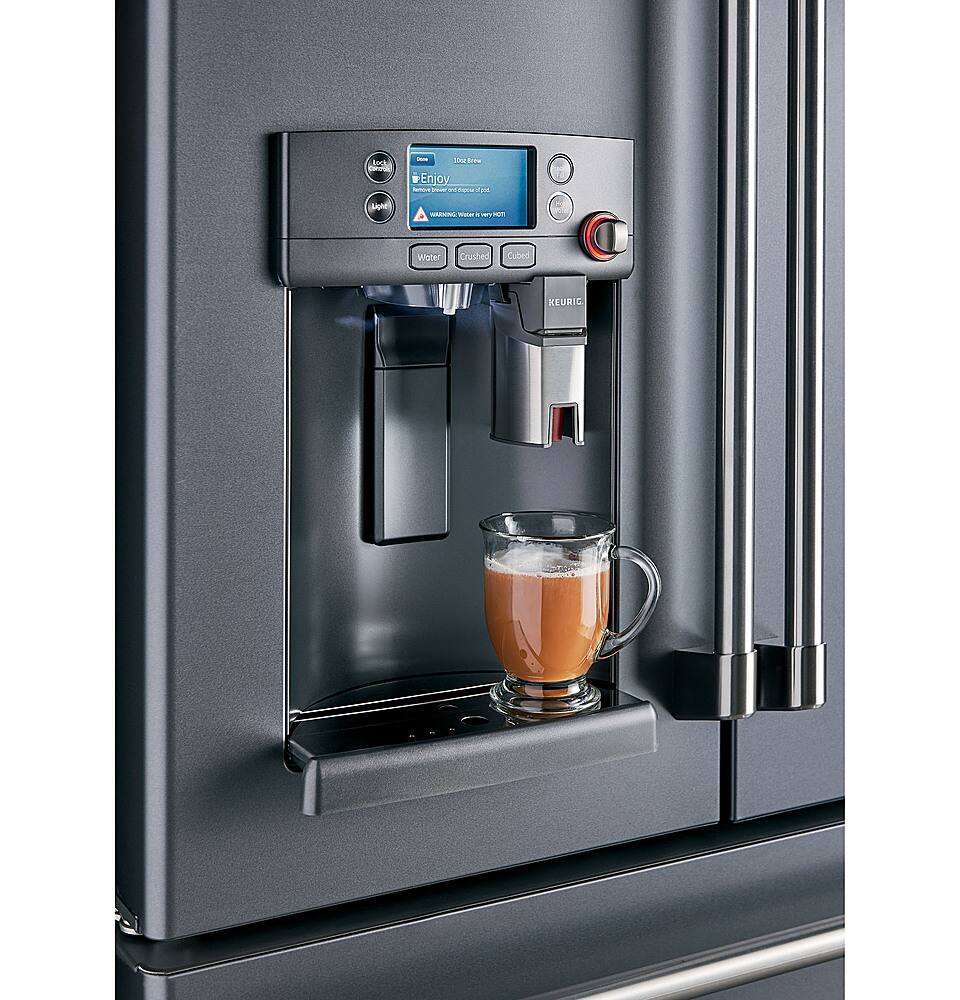 Alt View 15. Café - 27.8 Cu. Ft. French Door Refrigerator with Keurig Brewing System, Customizable - Stainless steel.