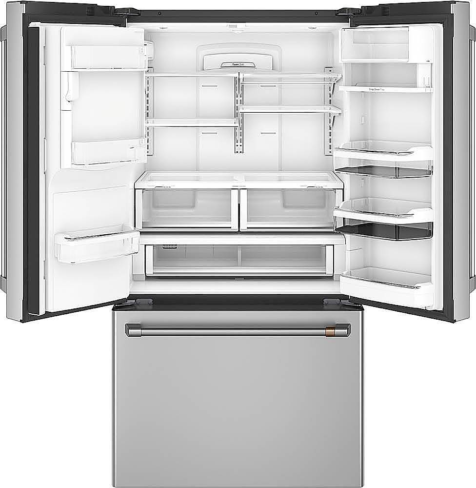 Alt View 2. Café - 27.8 Cu. Ft. French Door Refrigerator with Keurig Brewing System, Customizable - Stainless steel.