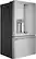 Angle. Café - 27.8 Cu. Ft. French Door Refrigerator with Hot Water Dispenser, Customizable - Stainless steel.