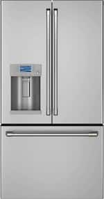 Café - 27.8 Cu. Ft. French Door Refrigerator with Hot Water Dispenser - Stainless steel - Front_Standard
