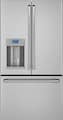 Café - 36 in. Wide 27.8 Cu. Ft. French Door Smart Refrigerator with Hot Water Dispenser - Stainless Steel